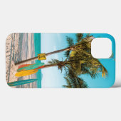 Surf planken op strandwerend kussen Case-Mate iPhone case (Achterkant (horizontaal))