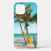 Surf planken op strandwerend kussen Case-Mate iPhone case (Achterkant)