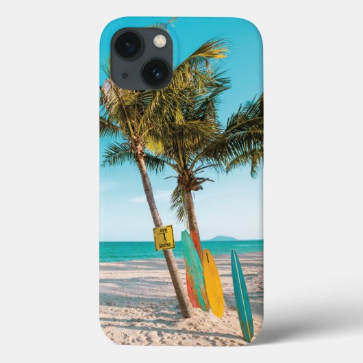 Surf planken op strandwerend kussen Case-Mate iPhone case (Achterkant)