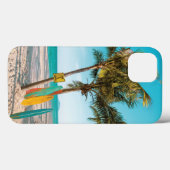 Surf planken op strandwerend kussen Case-Mate iPhone case (Achterkant (horizontaal))