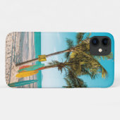 Surf planken op strandwerend kussen Case-Mate iPhone case (Achterkant (horizontaal))