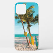 Surf planken op strandwerend kussen Case-Mate iPhone case (Achterkant)