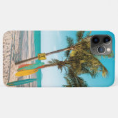 Surf planken op strandwerend kussen Case-Mate iPhone case (Achterkant (horizontaal))