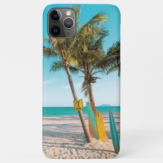 Surf planken op strandwerend kussen Case-Mate iPhone case (Achterkant)