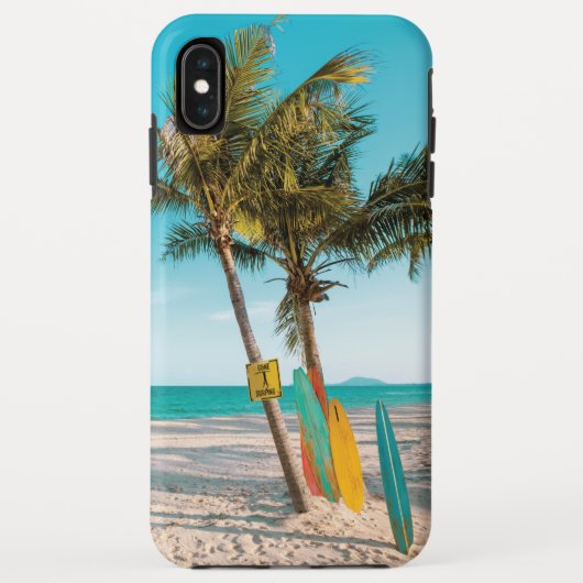 Surf planken op strandwerend kussen Case-Mate iPhone case (Achterkant)