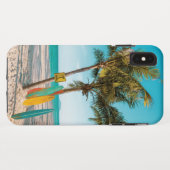 Surf planken op strandwerend kussen Case-Mate iPhone case (Achterkant (horizontaal))