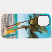 Surf planken op strandwerend kussen iPhone hoesje (Achterkant horizontaal)