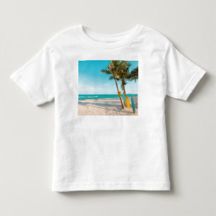 Surf planken op strandwerend kussen kinder shirts