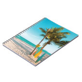 Surf planken op strandwerend kussen notitieboek (Linkerzijde)