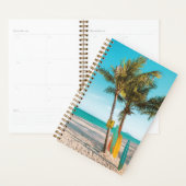 Surf planken op strandwerend kussen planner (Display)