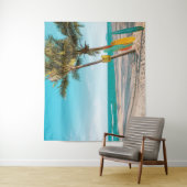 Surf planken op strandwerend kussen wandkleed (In situ)