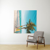 Surf planken op strandwerend kussen wandkleed (In Situ (horizontaal))