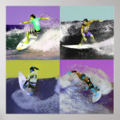Surf Popart 2, Copyright karen j. Williams Poster (Voorkant)