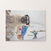 Surf Pug Legpuzzel (Horizontaal)