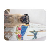 Surf Pug Magneet (Horizontaal)