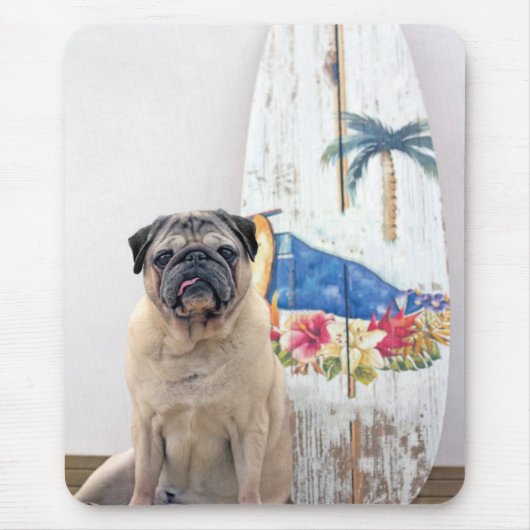 Surf Pug Muismat (Voorkant)