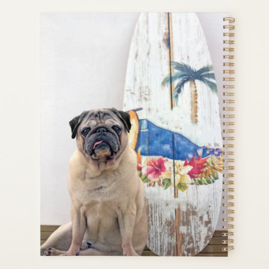 Surf Pug Planner (Achterkant)