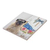 Surf Pug Tegeltje (Zijkant)