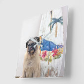 Surf Pug Vierkante Klok (Hoek)