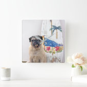 Surf Pug Vierkante Klok (Huis)