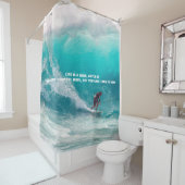 Surf Quote Douchegordijn (In situ)