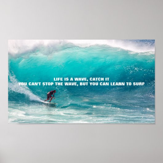 SURF QUOTE POSTER (Voorkant)