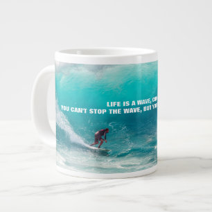 SURF QUOTE POSTER Two-Tone Candy Jar Grote Koffiekop