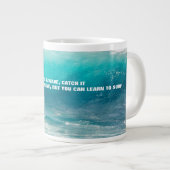 SURF QUOTE POSTER Two-Tone Candy Jar Grote Koffiekop (Voorkant rechts)