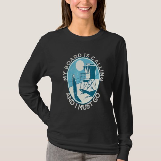 Surf Quotes Jeugd Retro Surfer Zonsondergang T-shirt (Voorkant)