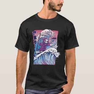  Surf raad voor Japanse dampgolflengte Reaper T-shirt