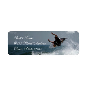 Surf rapport - Mailing label