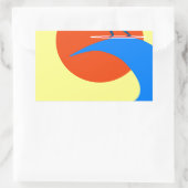 Surf Rechthoekige Sticker (Tas)