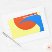 Surf Rechthoekige Sticker (Envelop)