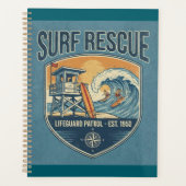 Surf Rescue Lifeguard Patrol Est 1950 Planner (Voorkant)