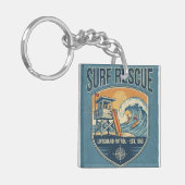 Surf Rescue Lifeguard Patrol Est 1950 Sleutelhanger (Voorkant Links)