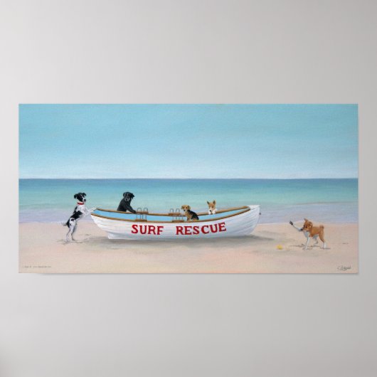 Surf Rescue Poster (Voorkant)