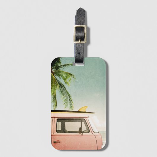 Surf Retro | Beach Bagagelabel (Voorkant (verticaal))
