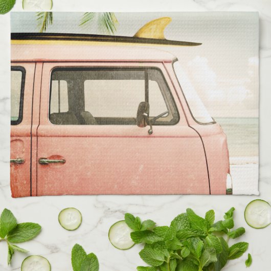 Surf Retro | Beach Theedoek (Gevouwen)