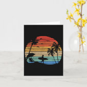  Surf Retro Surfstrand Kaart (Gele Bloem)