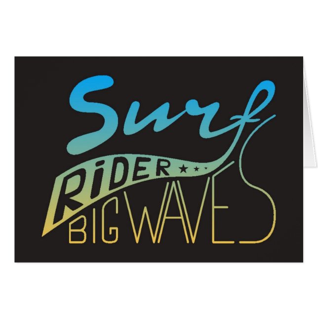 Surf Rider Big Waves (Voorkant Horizontaal)