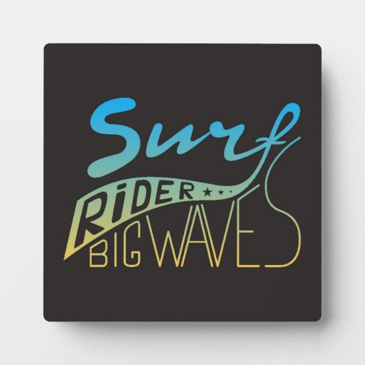 Surf Rider Big Waves Fotoplaat (Voorkant)