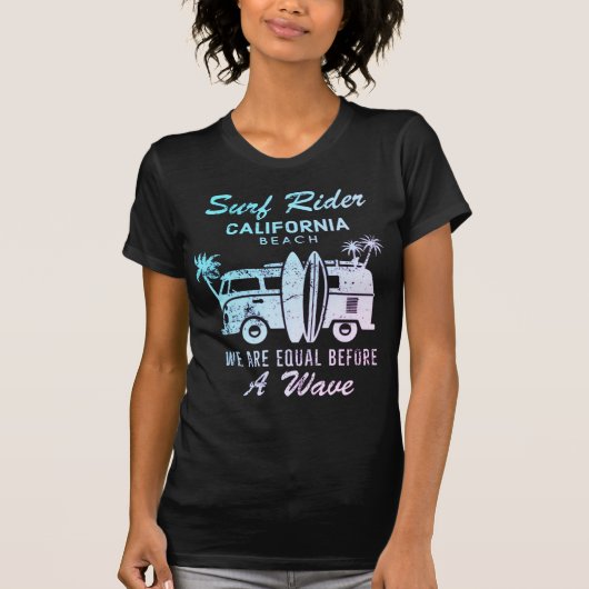 Surf Rider California Beach T-Shirt (Voorkant)
