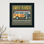 Surf Rider Huntington Beach Poster (Keuken)