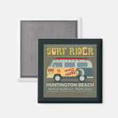 Surf Rider Huntington Beach Poster Magneet (Voorkant / Achterkant)