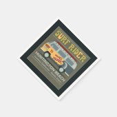 Surf Rider Huntington Beach Poster Servet (Hoek)