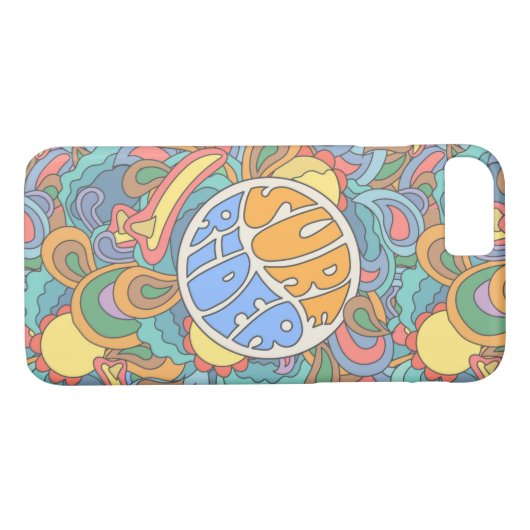 Surf Rider Pattern Case-Mate iPhone Case (Achterkant (Horizontaal))
