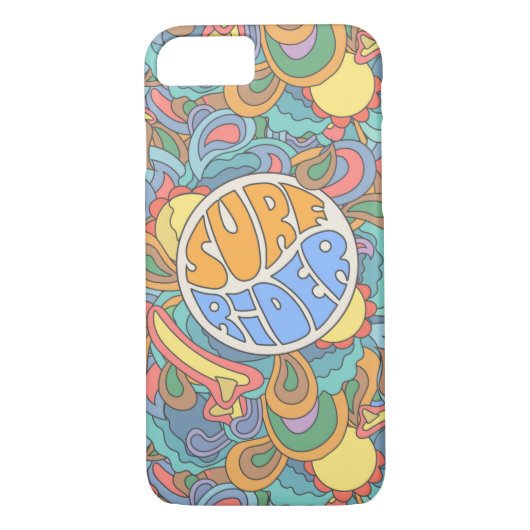 Surf Rider Pattern Case-Mate iPhone Case (Achterkant)