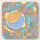 Surf Rider Pattern Drankjes Onderzetter (Voorkant)