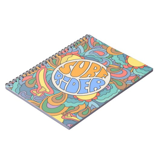 Surf Rider Pattern Notitieboek (Linkerzijde)