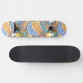 Surf Rider Pattern Persoonlijk Skateboard (Horizontaal)
